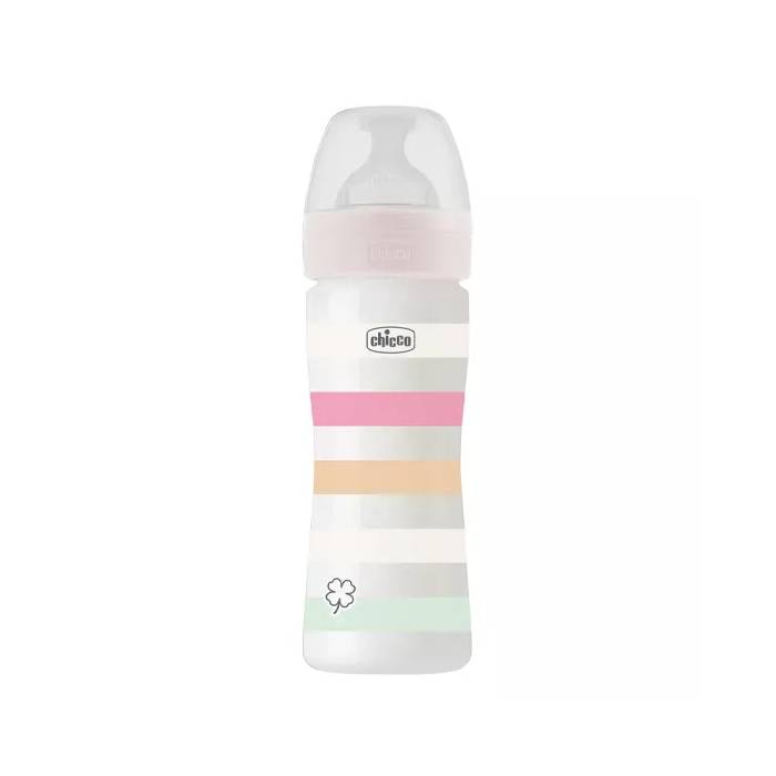 Chicco Well Being Biberão Branco 2M+, 250 ml