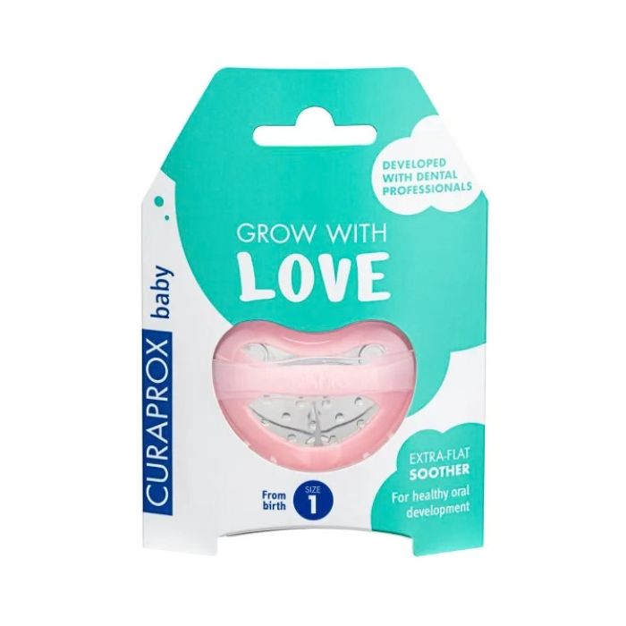 Curaprox Baby Chupeta Silic Rosa, Tamanho 1