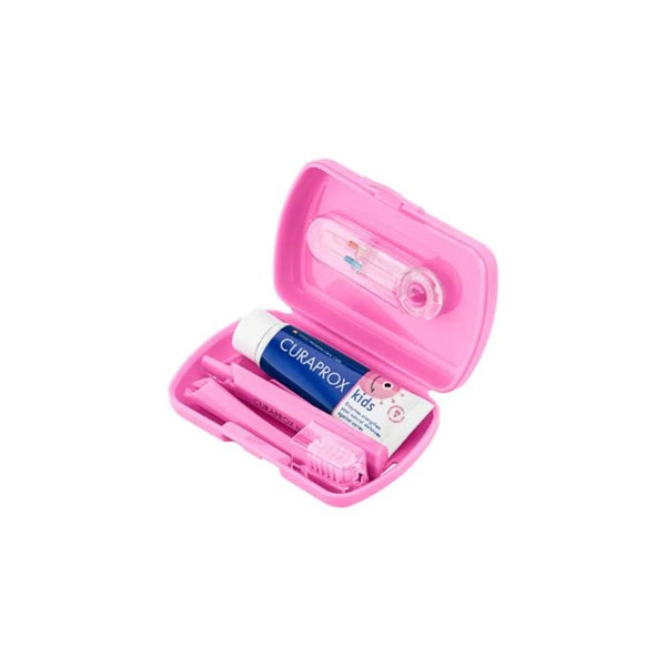 Curaprox Kit de Viagem Kids Rosa