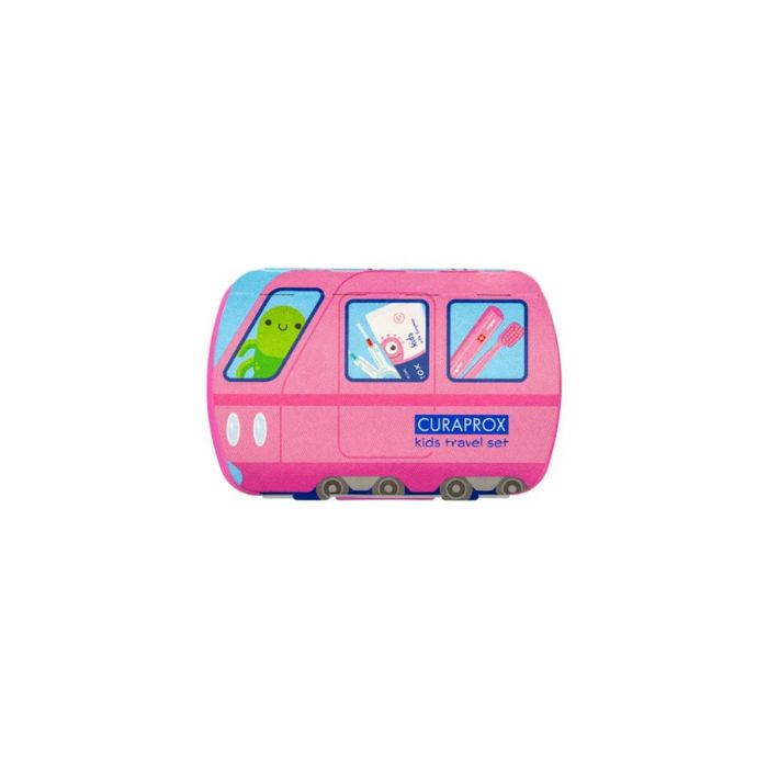Curaprox Kit de Viagem Kids Rosa