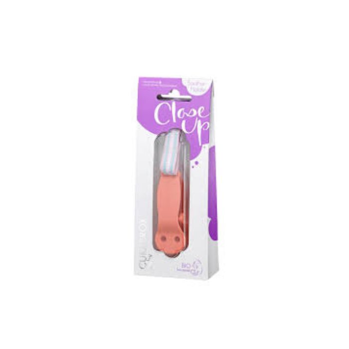 Curaprox Baby Close Up Suporte/Corrente com Clipe para Chupeta Coral