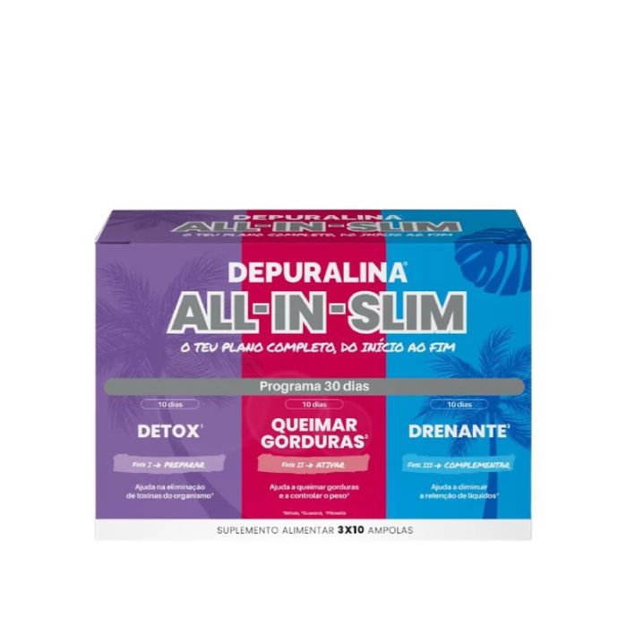 Depuralina All-In-Slim Ampolas, 10 ml x 30