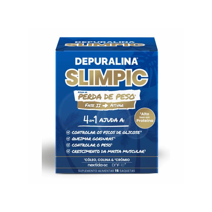 Depuralina Slimpic Perda de Peso Fase II 4 em 1, 15 Saquetas