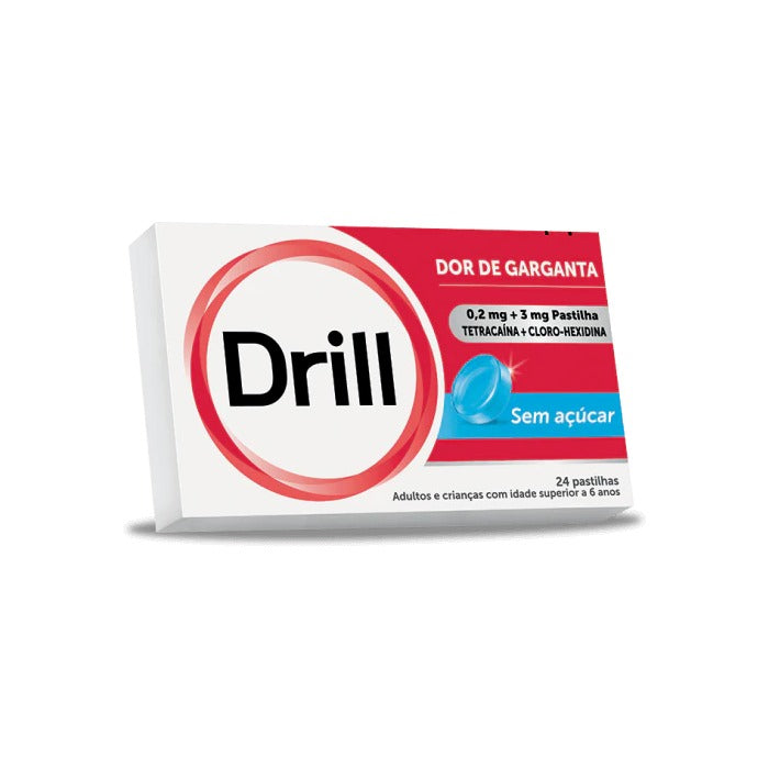 DRILL SEM AÇÚCAR 0.2 MG + 3 MG PASTILHA  - 24 PASTILHAS