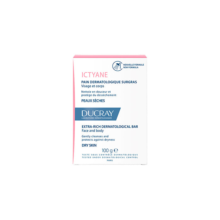 Ducray Ictyane Sabão Dermatológico Gordo, 100 g