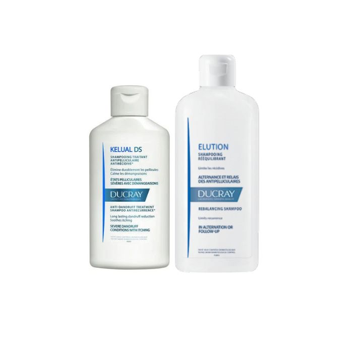 Ducray Kelual DS Champô, 100 ml + Oferta Elution Champô, 200 ml