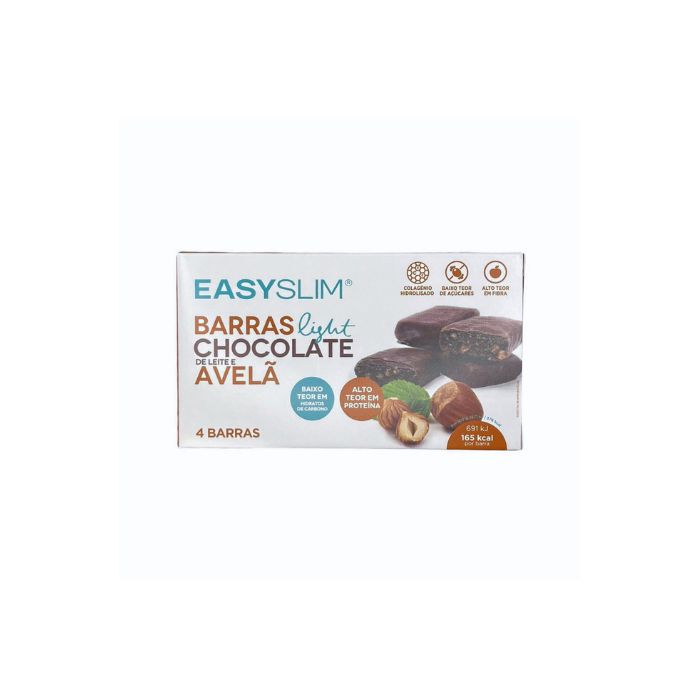 EasySlim Barras Chocolate e Avelã, 4 Unidades