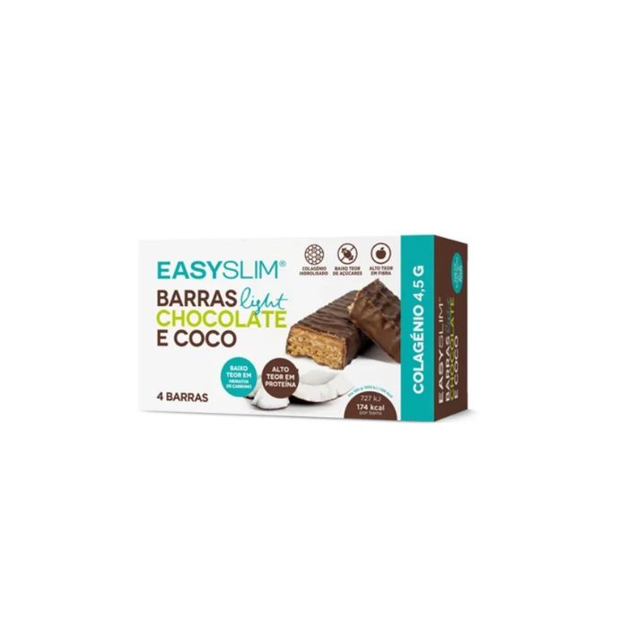 EasySlim Barras Light de Chocolate e Coco 44g x 4