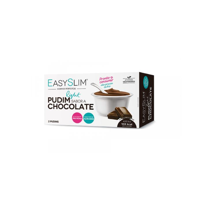 Easyslim Pudim Light Chocolate, 125 g x 2