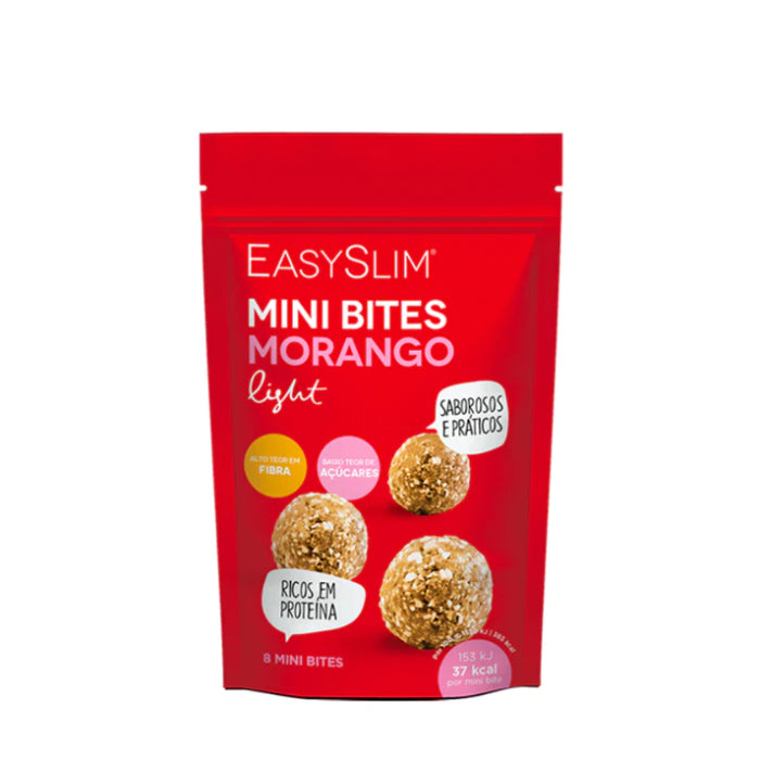 Easyslim Mini Bites Morango Light, 80 g