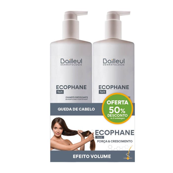 Ecophane Champô Fortificante, 500 ml x2