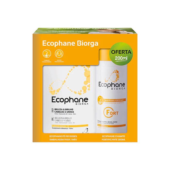 Ecophane Pó Promo Cabelo e Unhas 90 Doses Oferta Champô