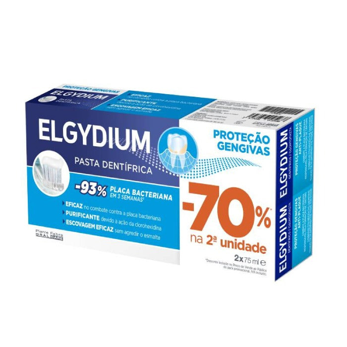 ELGYDIUM DUO PROTEÇÃO DAS GENGIVAS 2X75ML