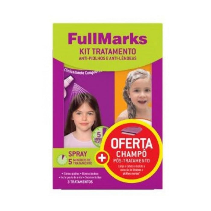 Fullmarks Spray para Piolhos 150 ml + Oferta Champô Pós-Tratamento 150 ml