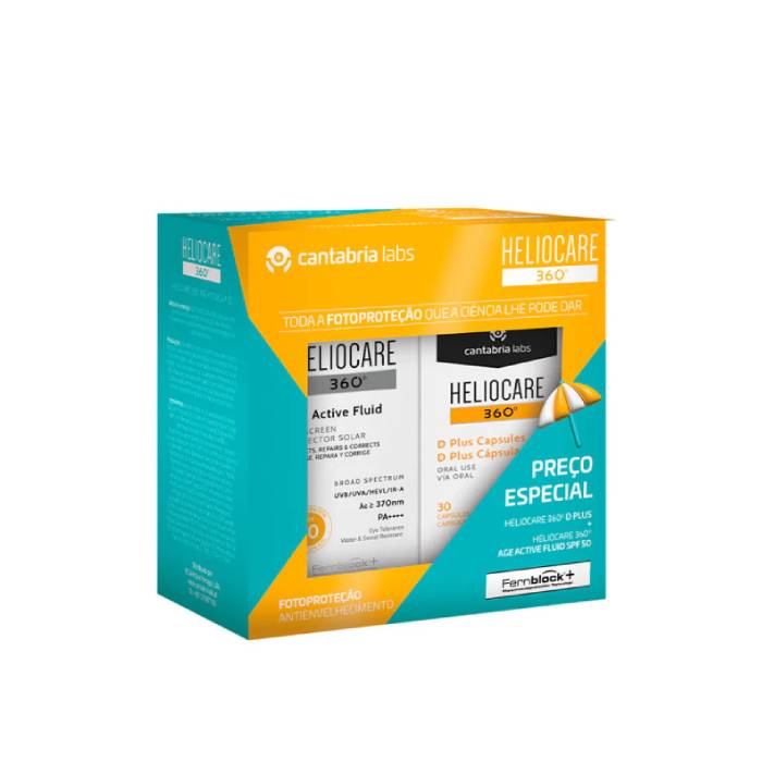 Heliocare 360º Active Fluid SPF50+ 50 ml + Ultra-D Cápsulas 30 Cápsulas