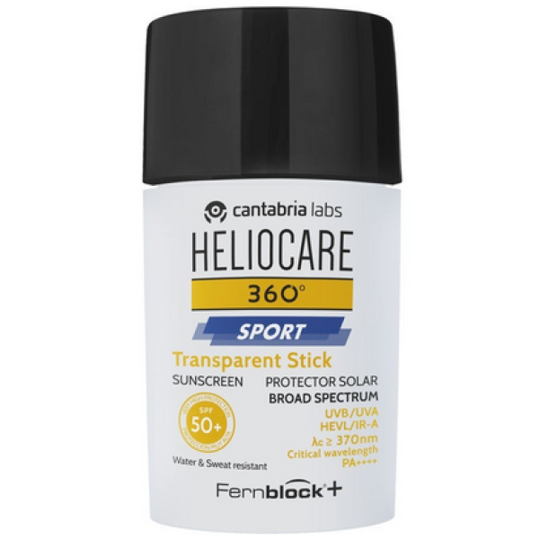 Heliocare 360° Sport Stick Transparente SPF50+ 25g