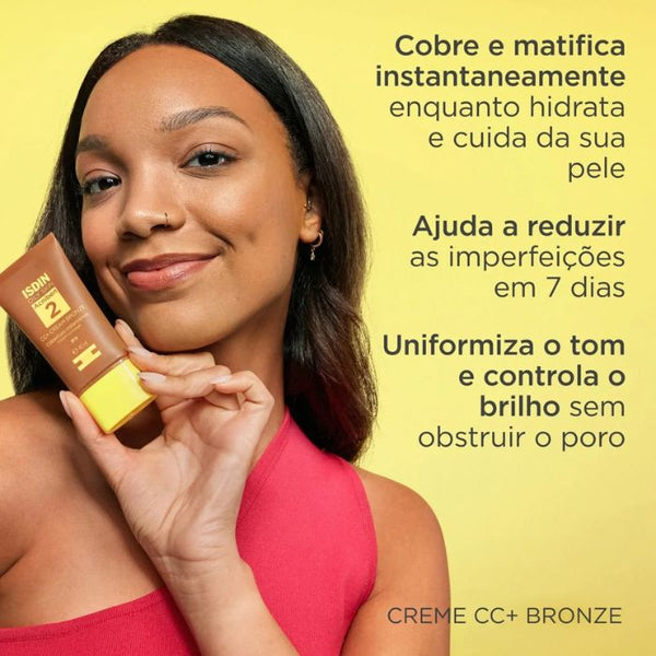 Isdin Acniben CC+ Cream SPF30 Bronze, 40 ml