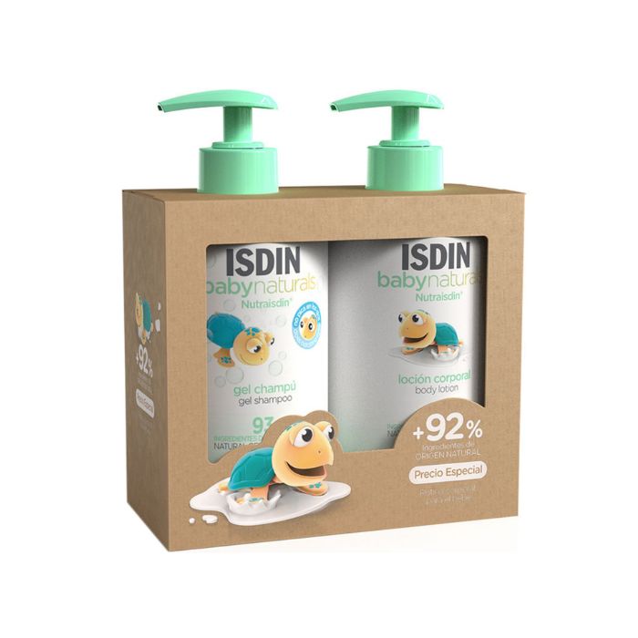 Isdin Baby Naturals Gel-Shampoo 400 ml + Loção 400 ml, Preço Especial