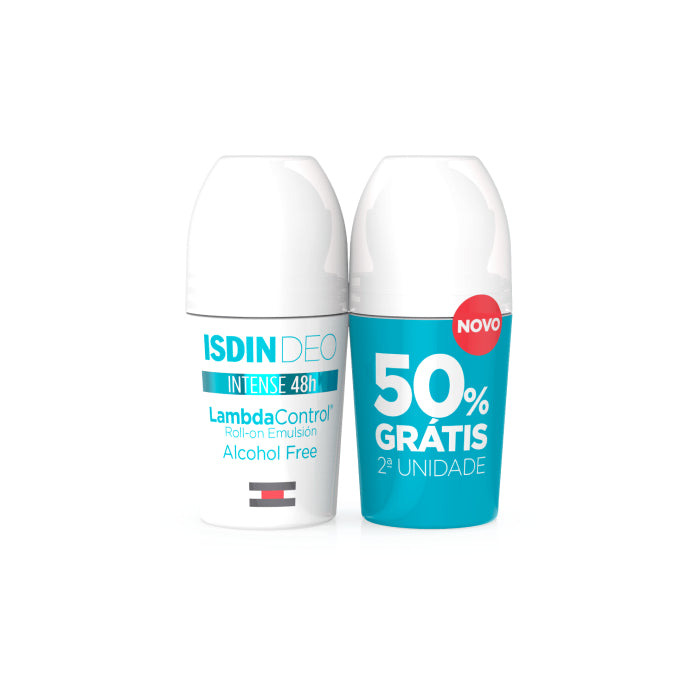 Isdin Lambda Control Promo Duo Roll-On Sem Álcool 50 ml X 2 Unidades 50% Grátis na 2ª Unidade