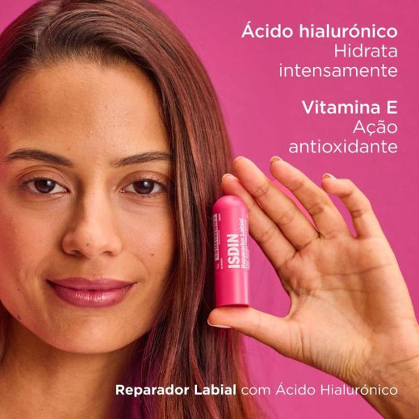 Isdin Reparador Labial Rosa, 4g