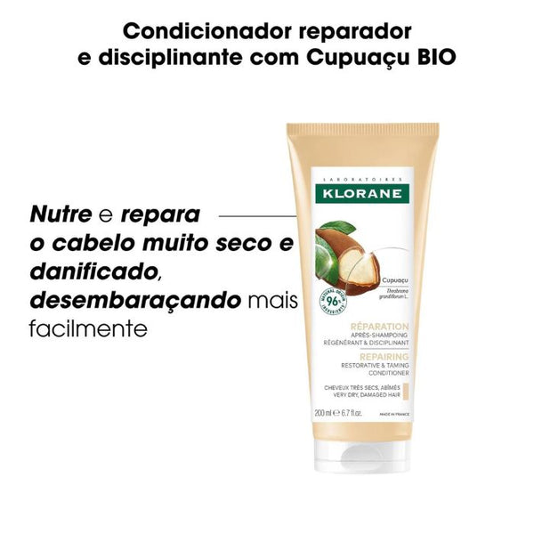 Klorane Capilar Cupuaçu Condicionador Reparador, 200 ml