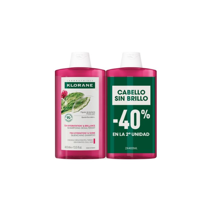 Klorane Figo da Índia Champô Promoção, 2 x 400 ml