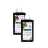 Klorane Champô Quinina, Pack 2 x 400 ml