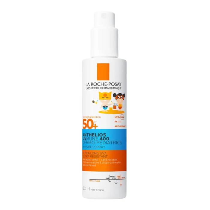 LRP Anthelios UV Mune 400 Dermo-Pediatrics Spray Invisível SPF50+, 200 ml