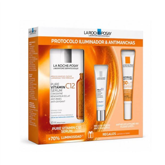 La Roche Posay Pure Vitamin C12 Sérum 30ml + Oferta Antelios UVMune 400 Fluído e MelaB3 Antimanchas