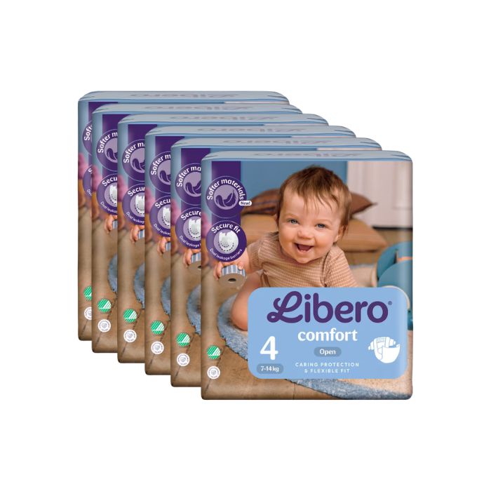 Libero Comfort 4 Fralda 7-14 Kg, 6 X 26 Unidades