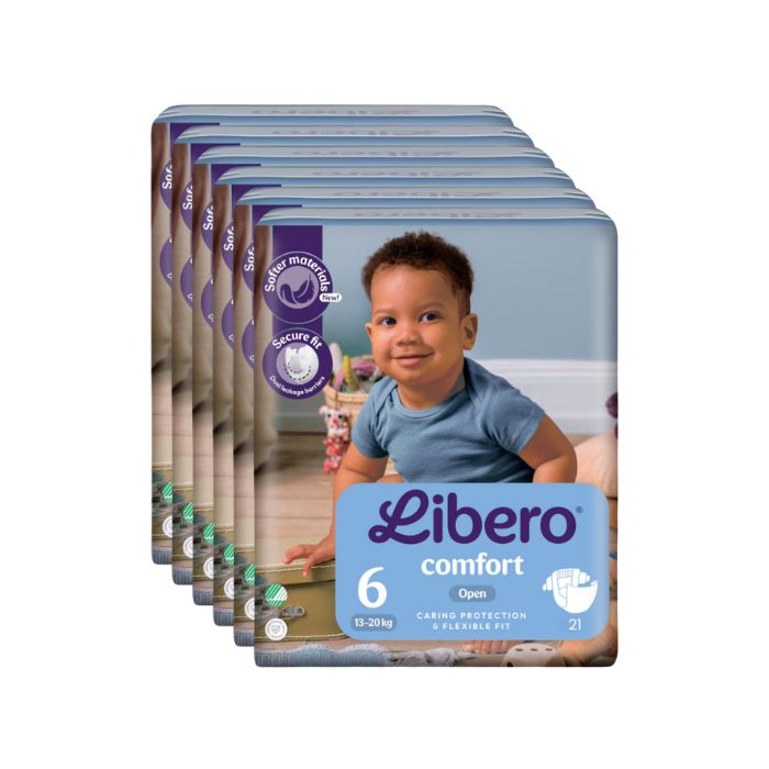 Libero Comfort 6 Fralda 13-20Kg, 6 X 21 Unidades