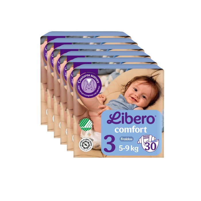 Libero Comfort 3 Fralda 5-9kg 6X30 Unidades