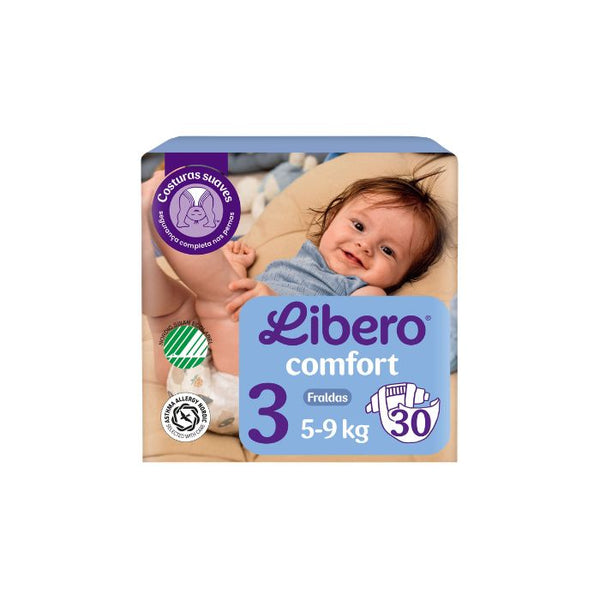 Libero Comfort 3, 5-9 Kg, 30 Unidades