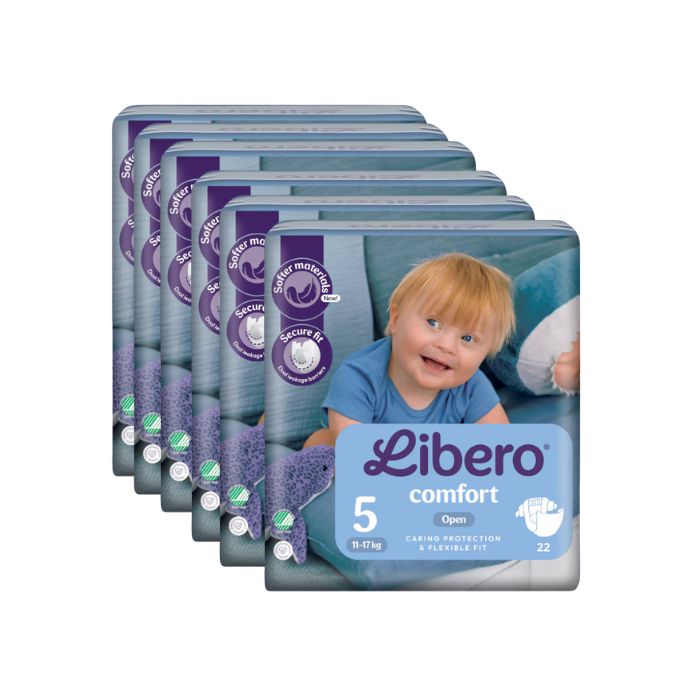 Libero Comfort 5 Fralda 11-17Kg, 6 X 22 Unidades