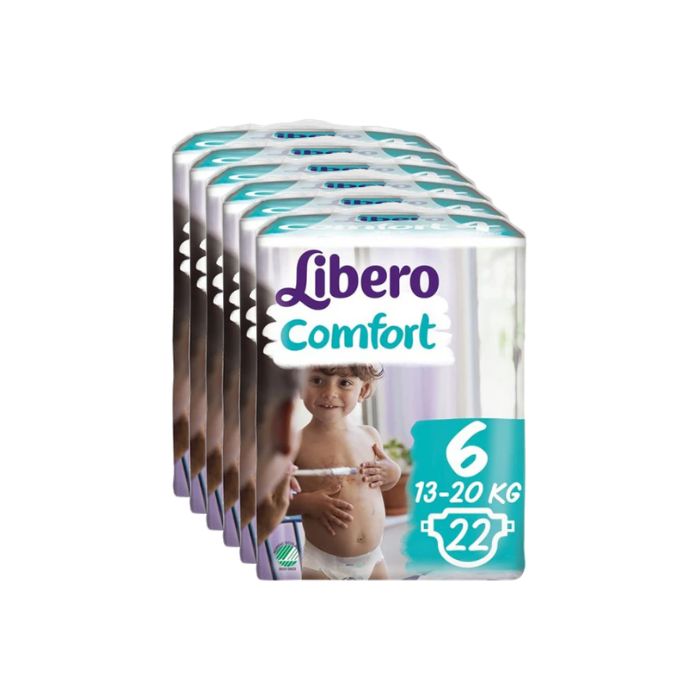 Libero Comfort 6 Fralda 13-20Kg, 6 X 22 Unidades