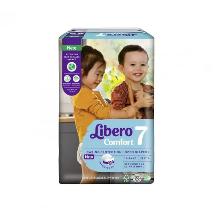 Libero Comfort 7 Fralda 16-26Kg, 20 Unidades