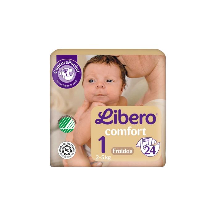 Libero Comfort 1, 2-5 Kg, 24 Unidades
