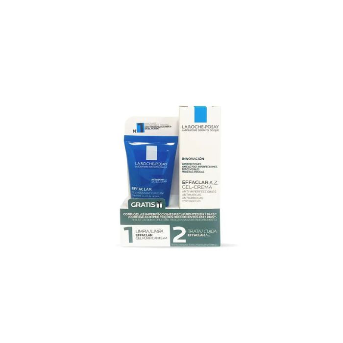 La Roche-Posay Effaclar A.Z. Gel-Creme, 40 ml + La Roche-Posay Effaclar Gel de Limpeza Purificante +M, 50 ml