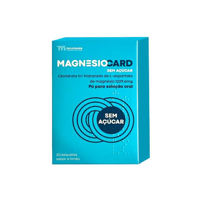 MAGNESIOCARD SEM AÇUCAR 20 SAQ
