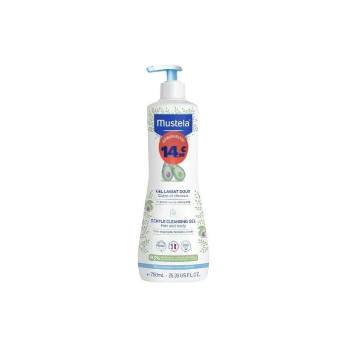 Mustela Bebé Gel Lavante Suave, 750 ml Preço Especial