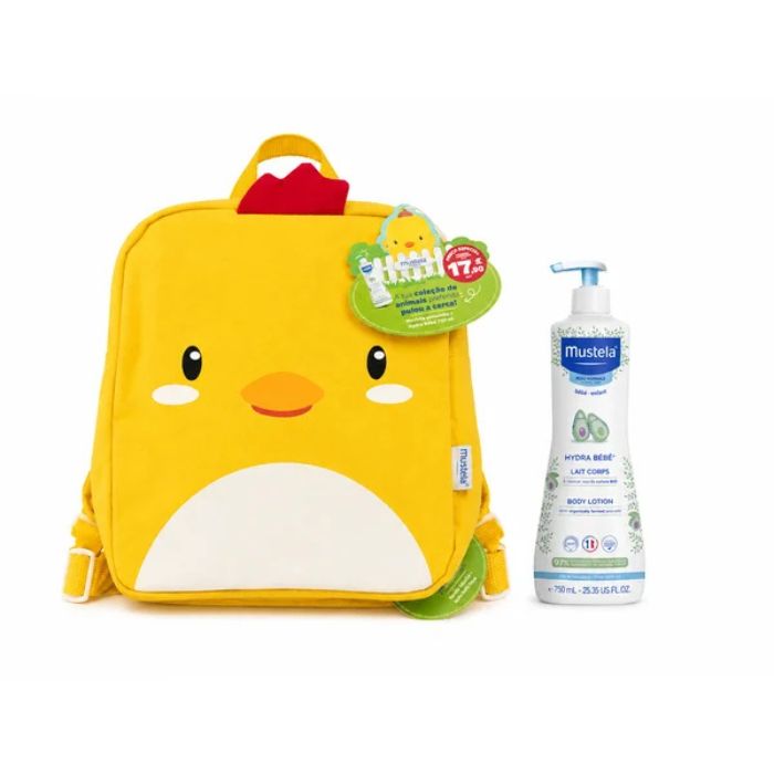 Mustela Bebé Hydra Leite Corporal, 750 ml + Mochila Pintainho