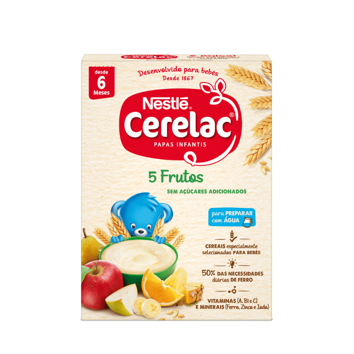 Nestlé Cerelac Farinha Láctea 5 Frutos, 250 g