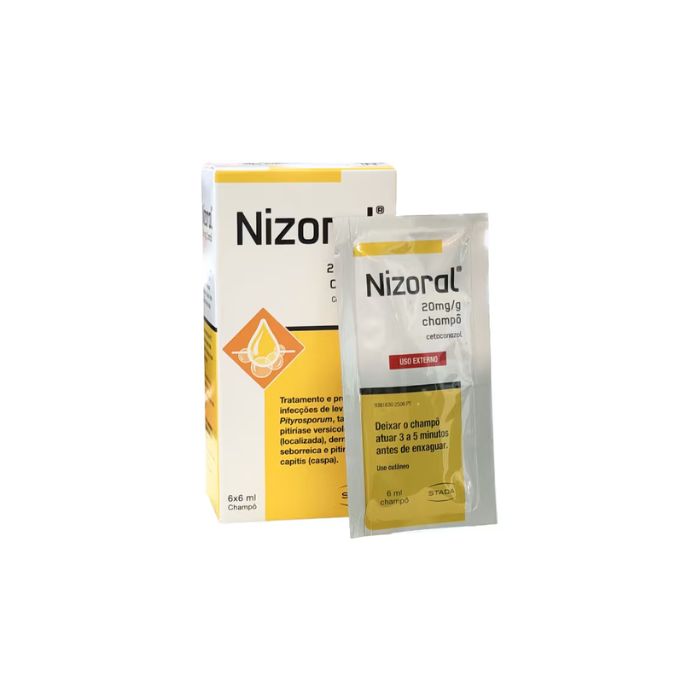 Nizoral , 20 mg/g Champô em Saquetas 6 x 6 ml