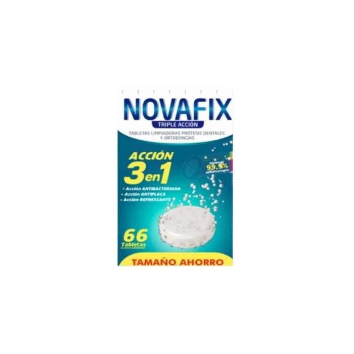 Novafix 3 em 1 Pastilhas de Limpeza Efervescentes , 60 Pastilhas