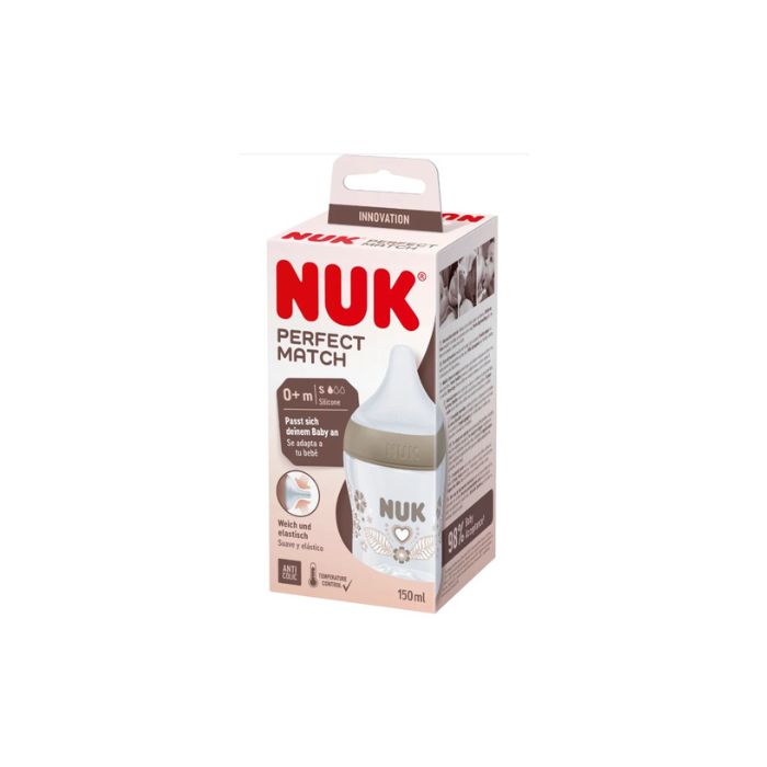 Nuk Perfect Match Biberão Coração +0M, 150 ml