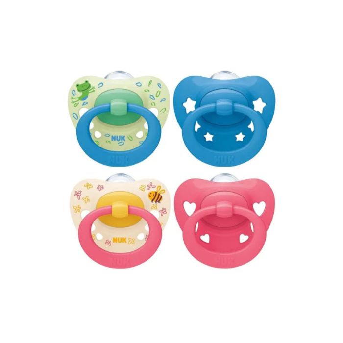 Nuk Signature Chupeta Silicone, 6-18 Meses, 2 Unidades