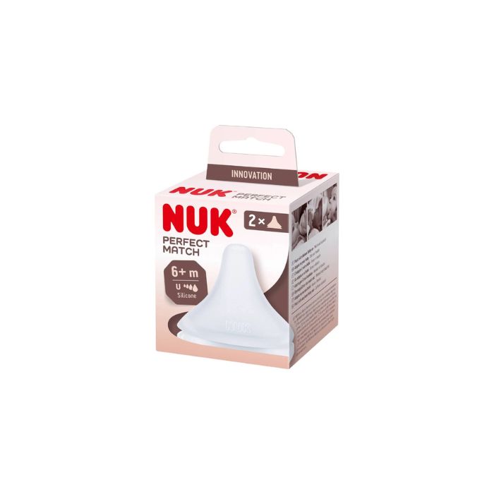 Nuk Tetina Perfect Match Silicone +6M, 2x