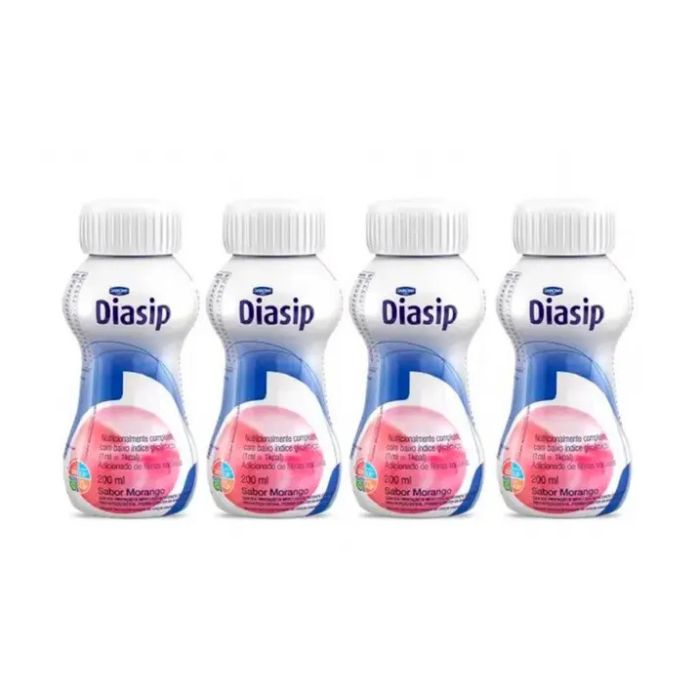 Nutricia Diasip Solução Oral Sabor Morango, 200 ml x 4