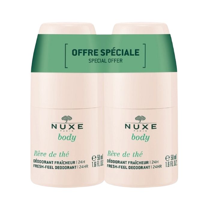 Nuxe Body Rêve de Thé Desodorizante Longa Duração 24H, 50 ml x 2