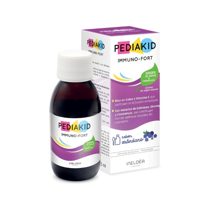 Pediakid Imuno-Fort Solução Oral Sabor a Mirtilo, 125 ml